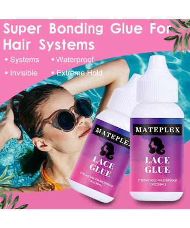 Invisible Waterproof Hair Glue for Lace Wigs - Adhesive Bonding for Poly & Lace Hairpieces (1 Bottle) - Buy Online on GoSupps.com