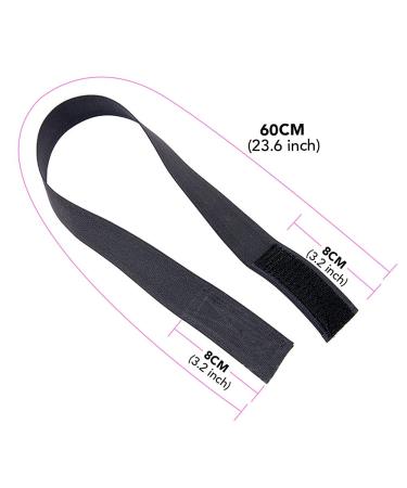 Aimeolyn 3Pcs Adjustable Wig Edge Elastic Band | 3cm Width Lace Melting Band for Lace Front Wigs | Breathable & Durable | Black - Buy Online on GoSupps.com