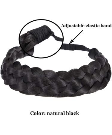 TOECWEGR Braided Hair Band 5 Strands Hair Scrunchie Classic Chunky Elastic Synthetic Headband Women's Beauty Accessories B07 - Buy Online on GoSupps.com