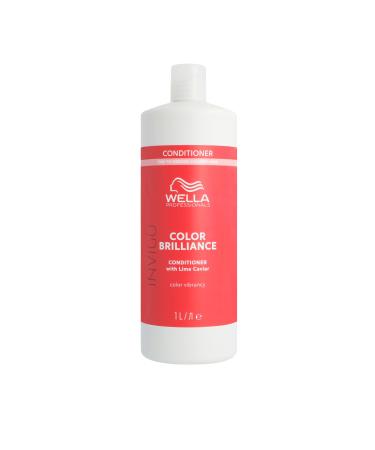 Wella Professionals Invigo Color Brilliance Conditioner - Improves hair shine and softness Protects color Care for fine to normal colored hair 1L