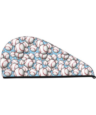 Super Absorbent Baseball Microfiber Hair Towel Wrap for Women | Quick Dry Coral Velvet for Long Curly & Thick Hair - Buy Online on GoSupps.com