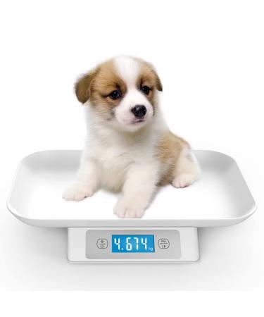 Digital Pet Scale for Small Animal, Accuracy 1g, Measuring Range 3g-15000g,Unit g/lb/oz/tl/ml, Suitable for Kitten Puppy Rabbit Tortoise Snake Etc