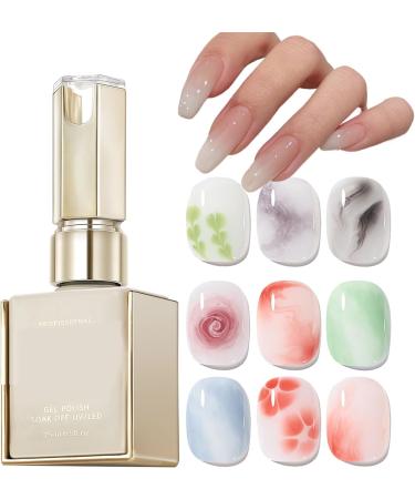 Gel Effect | 15ml UV/LED Curing - Strong Nail Base with Long-Lasting Bloom Effect for Going Out Travel Home & School - Buy Online on GoSupps.com