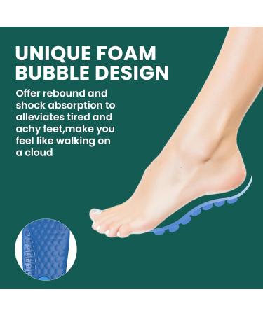 Buy Welnove Memory Foam Heel Inserts for Plantar Fasciitis Relief | Shock Absorbing Insoles for Work Boots | 3/4 Length Comfort | Men 5-8 & Women 6-10 - International Shipping Available - Buy Online on GoSupps.com