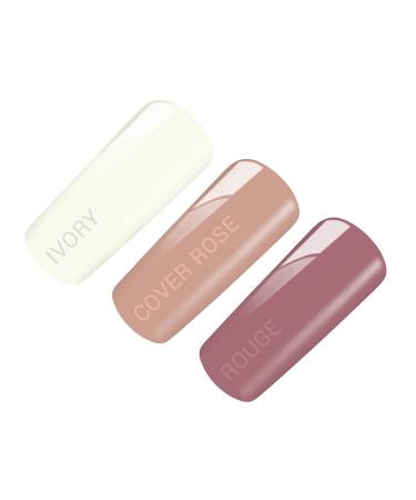 Poly Acrylic Gel Tube Set - Natural Look in Ivory Rouge & Cover Rose (4 x 30g) | International Shipping Available - Buy Online on GoSupps.com