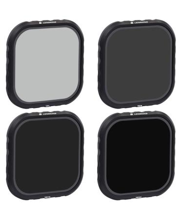 LENSKINS 4-Pack Lens Filter ND8 ND16 ND32 CPL for GoPro Hero 8 Black Neutral Density and Circular Polarizer Lens Filter Kit Lens Protector for GoPro 8 Black Accessories - Buy Online on GoSupps.com