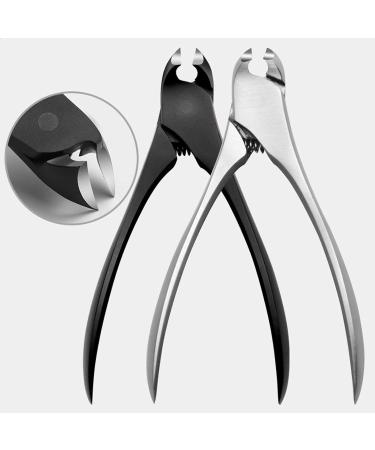 HCHGJKN Nail Clippers Stainless Steel Super-Sharp Nail Clipper Callus Shaver Toenails Ingrown Pedicure Paronychia Improved(Schwarz) Black - Buy Online on GoSupps.com