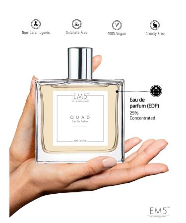 EM5 Quad Perfume for Men (EDP) | Tobacco Vanilla Woody Cinnamon Fragrance | Strong and Long Lasting Spray | Luxury Gift for Him - Buy Online on GoSupps.com