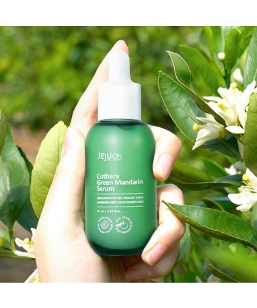 Cuthera Green Mandarin Korean Serum - 1.52 Fl Oz | Skin Calming Hydrating & Moisture Retention with Jeju Natural Ingredients - Buy Online on GoSupps.com