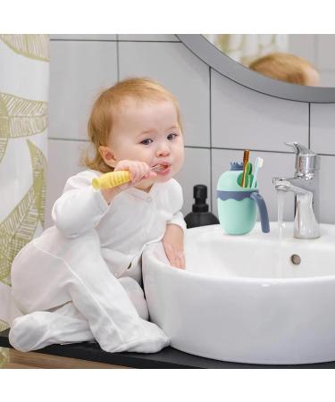 FUNUPUP Baby Shower Cap for Kids - Adjustable Toddler Hair Washing Shield with Shampoo Rinse Cup - Crown Blue - Buy Online on GoSupps.com