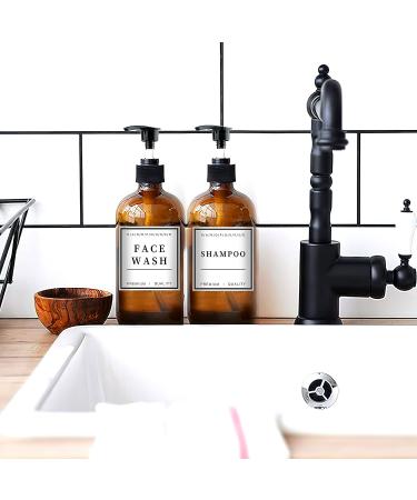 36 PCS Waterproof Bathroom Hand Soap Dispenser Label Stickers - Removable Cleaning Labels for Soap, Lotion, Shampoo and Conditioner (3 x 3 Inch) - Buy Online on GoSupps.com