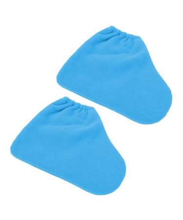 Healeved 1paire Couvre Cire De Paraffine Pour Soins Des Accessoires De Beaut Chauffants Et Hydratants Professionnelle Pour P dicure 30x23cm bleu