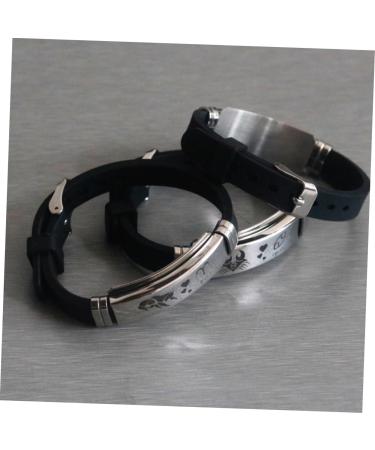 Amosfun 3pcs bracelets for couples couple bracelets silicone bracelet stainless steel bracelet couples bracelets bracelet for couples Stainless Steel bangle adjustable Tokyo lovers Medium As Shown - Buy Online on GoSupps.com