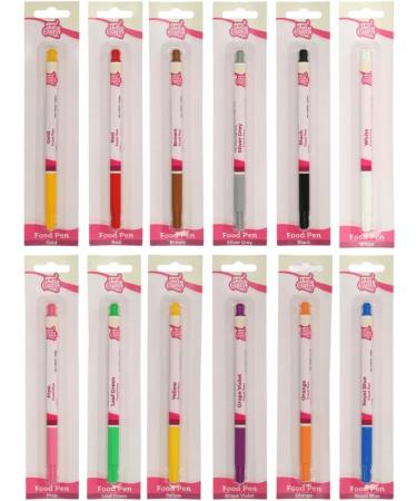 FunCakes Food Pen Purple & Orange Set: Writer with 100% Edible Ink Flexible Tip for both thick and thin lines.Great for personalizing your treats with Messages Quick drying time Set/2 - Buy Online on GoSupps.com