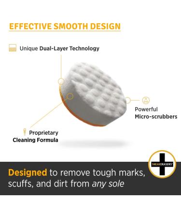 SneakERASERS Instant Sole and Sneaker Cleaner - 3 Pack - Dual-Sided Sponge for Cleaning & Whitening Shoe Soles - Buy Online on GoSupps.com