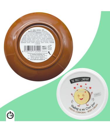 The Fruit Company Coconut Silk Effect Body Cream 200ml Hydration with Avocado Oil & Shea Butter Vegan Formula - Buy Online on GoSupps.com