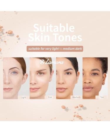 Contour Palette Makeup Powder Kit - With Mirror For Light To Medium Dark Skin - 4 Highly Pigmented Matte Colors For Contouring And Highlighting - Vegan Cruelty Free And Hypoallergenic - Buy Online on GoSupps.com