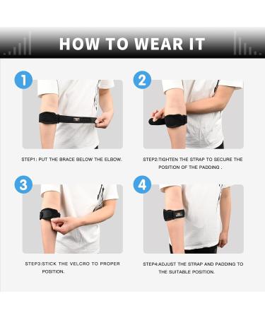 Indeemax Adjustable Compression Elbow Bandage for Men & Women | Pain Relief for Tennis & Golfer's Arm - Ideal for Tendonitis & Arthritis - Buy Online on GoSupps.com