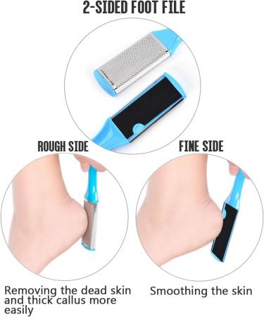 8 in 1 Professional Callus Planer Foot File Set - Ultimate Pedicure Care & Callus Removal - International Shipping Available - Buy Online on GoSupps.com