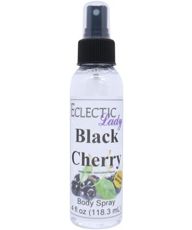 Black Cherry Body Spray (Double Strength) 4 ounces Body Mist for Women with Clean Light & Gentle Fragrance Long Lasting Perfume with Comforting Scent for Men & Women Cologne with Soft Subtle 4 Fluid Ounces (Double Strength)