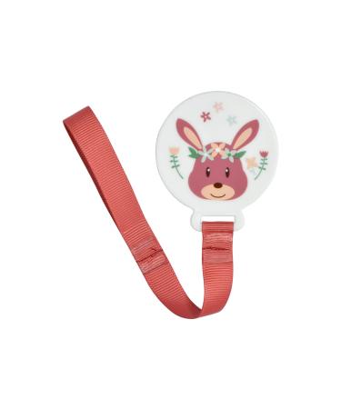 BEBE DOUCEUR pacifier chain with clip 5 cm fawn