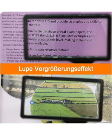 High-Resolution Handheld Magnifying Glass - 4x Enlargement Scratch-Resistant Lens for Reading & Hobbies - Ideal for Seniors - Buy Online on GoSupps.com