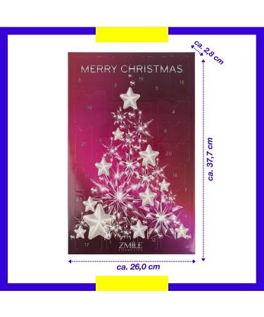 ZMILE COSMETICS 24-door Advent Calendar 'Crystal Christmas Tree' - Vegan Cosmetics - Buy Online on GoSupps.com