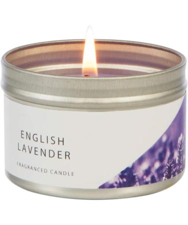 WAX LYRICAL Lavender Candle Tin - White Single Candle Tin - Buy Online on GoSupps.com