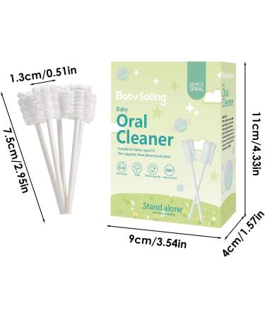 Tacery Mouth Cleaning Pencil for Newborns | 30 Count Tongue Cleaner Toothbrush | Three-Dimensional Travel & Home Oral Care Device - Buy Online on GoSupps.com