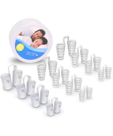 Comezy Anti Snoring Devices - 12 Stop Snoring Nose Vents for Travel & Home Sleep Aid - Snore Solution Nasal Dilators,Ease Breathing,Healthy Sleeping Helper