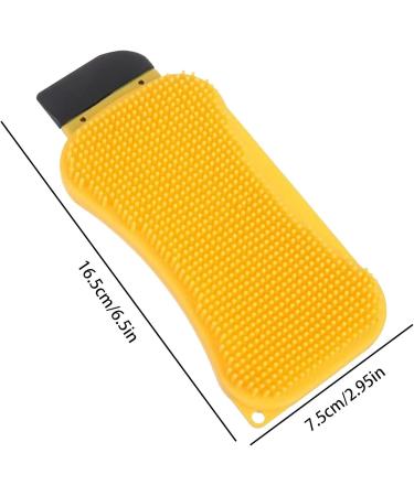 Silicone Dish Sponge Multi-Purpose Dish Brush | Scrub Brush Kitchen Cleaning Tool Sponge Scraper for Easy Cleaning & Dishwashing - Buy Online on GoSupps.com