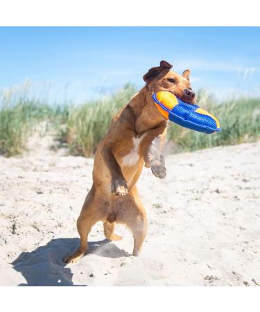 MiniFEET Dog Toy Flying Disc - Best Gift for Active Dogs | Durable & Fun Yellow & Blue Design - Buy Online on GoSupps.com