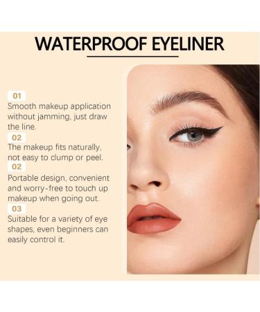  Mciluyaiio Waterproof Eyeliner Pencil 24 Hours 2 in 1 Eyeliner Pencil for Eyes and Eyebrows No Fading Soft Easy to Color (Cerue) - Buy Online on GoSupps.com