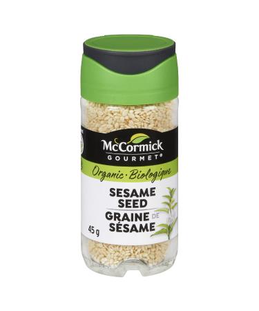 McCormick Gourmet (MCCO3) New Bottle Premium Quality Natural Herbs & Spices Organic Sesame Seeds 45g