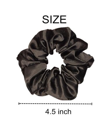 24 Pcs Satin Silk Hair Scrunchies - Fashion Hair Ties for Women and Girls - Multi-colored Hair Accessories - 4.5 Inch - Buy Online on GoSupps.com