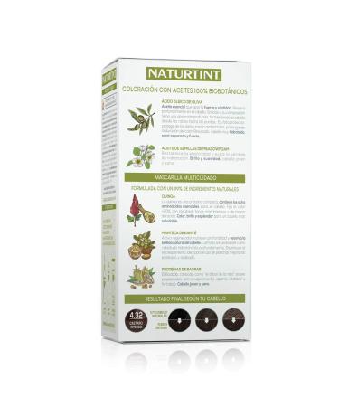 Natureint Ammonia-Free Hair Color 4.32 Intensive Chestnut | 3-Pack (510ml) | High Natural Ingredient Formula - Buy Online on GoSupps.com