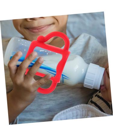 Abaodam 2pcs Silicone Bottle Handle Newborn Bottle Grip Nursing Bottle Handle Bottle Grip Bottle Handle Bottle Handles Milk Bottle Wide Mouth Silica Gel 13.00X7.00X6.50CM Assorted Color - Buy Online on GoSupps.com