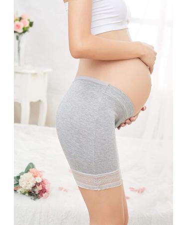 FEOYA Maternity High Waist Cotton Safety Shorts Pants 2pcs L (99-110 lb) - Elastic and Comfortable - Buy Online on GoSupps.com