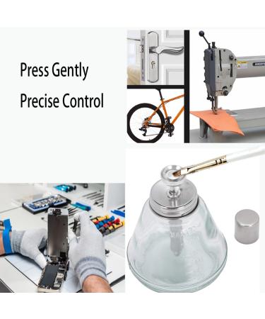 180ml Empty Alcoho Glass Bottle Thickened Glass Liquid Dispensers with Measuring Scales Pump Dispenser for Nail Polish Remover Lip Eye Makeup Remover - Buy Online on GoSupps.com