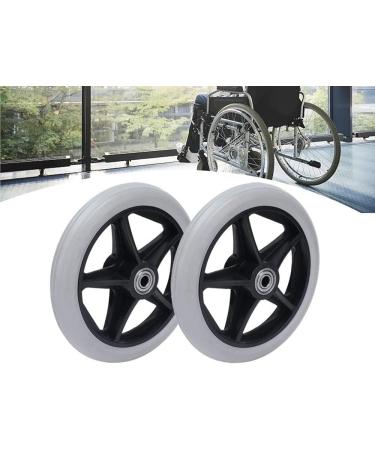Wheelchair Wheels Wheelchair Front Castor 6 Inch Rubber Wheelchair Front Wheels Universal Wheelchair Replacement Parts - Buy Online on GoSupps.com