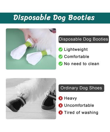 Pet Soft Dog Boots - Disposable Paw Protectors for Puppies & Small Dogs - 20pcs - Buy Online on GoSupps.com