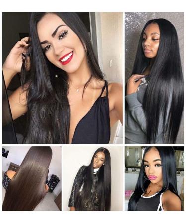 Buy Wigherpre Plucked & Bleached Knots Full Lace Human Hair Wigs for Black Women - Peruvian Straight 180 Density with Baby Hair (18-26 Inch) - International Shipping Available - Buy Online on GoSupps.com