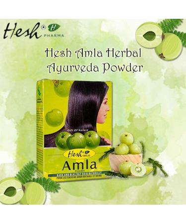 Hesh Herbal Amla, Brahmi, Shikakai, Aritha Powder Combo Pack - 400g for Complete Hair Care - Buy Online on GoSupps.com