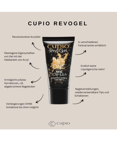  Cupio Cupio RevoGel Nudissimo Acrylic Gel 30g UV Polygel Acrylic Nails Acrylic Nail Gel Extension Gel - Buy Online on GoSupps.com