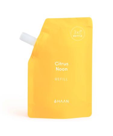 HAAN Hydrating Hand Sanitizer with Aloe Vera (Refill Bag) Cleanses Your Hands While Moisturizing  Fresh Citrus Noon Scent  - 3.4 floz Refill Citrus Noon