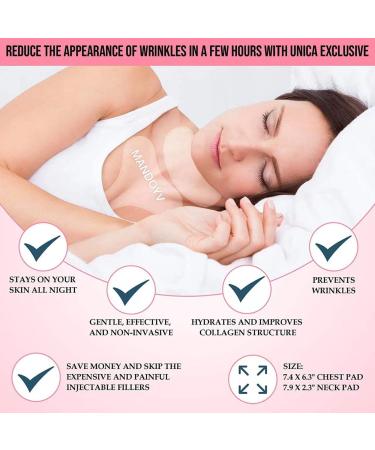 MANDOYV Chest & Neck Wrinkle Pads - Set of 4 Silicone Antiwrinkle Patches - Buy Online on GoSupps.com