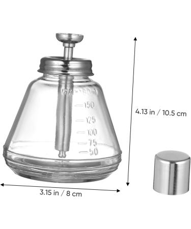 CRILSTYLEO Glass Bottle Pump Bottle Empty Bottle Push down Bottle for Nail Art Empty Nail Polish Remover Bottle - Buy Online on GoSupps.com