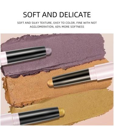 Greyghost 6PCS Eyeshadow Stick Set Smudge Proof Eyeshadow Pencil Crayon Highlighting Pigmented Eyeshadow Stick Long Lasting Cream Eyeshadow Stick Cream Eye Shadow Stick Makeup (Set B) - Buy Online on GoSupps.com