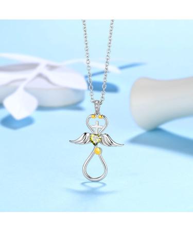 Cute Cat Necklace with Sparkling Zirconia Crystal Birthstone Pendant Necklace for Girls Womens White Gold Over 925 Sterling Silver Animal Necklace Birthstone Jewelry Sweet Present Girlfriend Sisters E Peridot Pendant - Buy Online on GoSupps.com