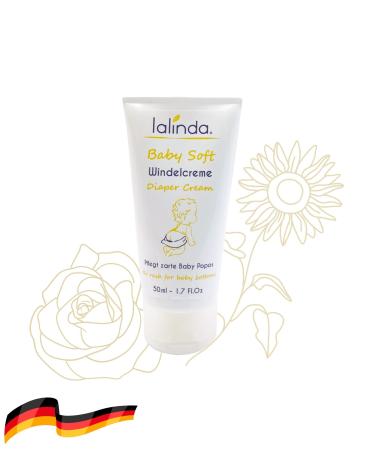 LALINDA - Baby care diaper cream wound healing ointment for the diaper area of babies with almond oil and zinc oxide natural new: vegan and effective for wound healing 50ml - Buy Online on GoSupps.com